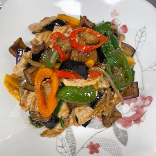 Eggplant Stir-Fry.