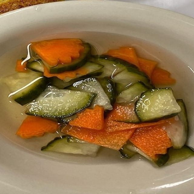 2 oz. cucumber salad.